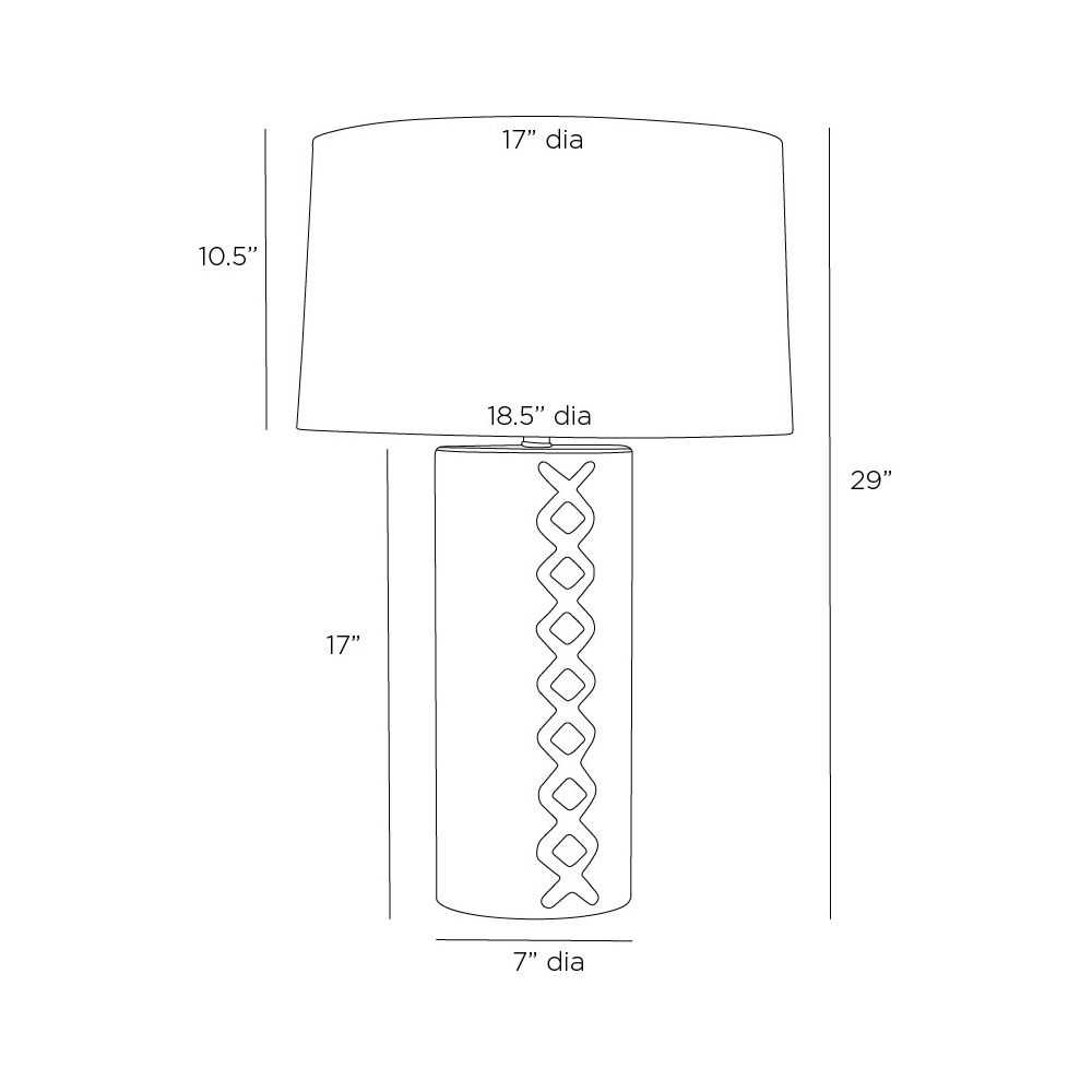 arteriors dimaggio lamp diagram