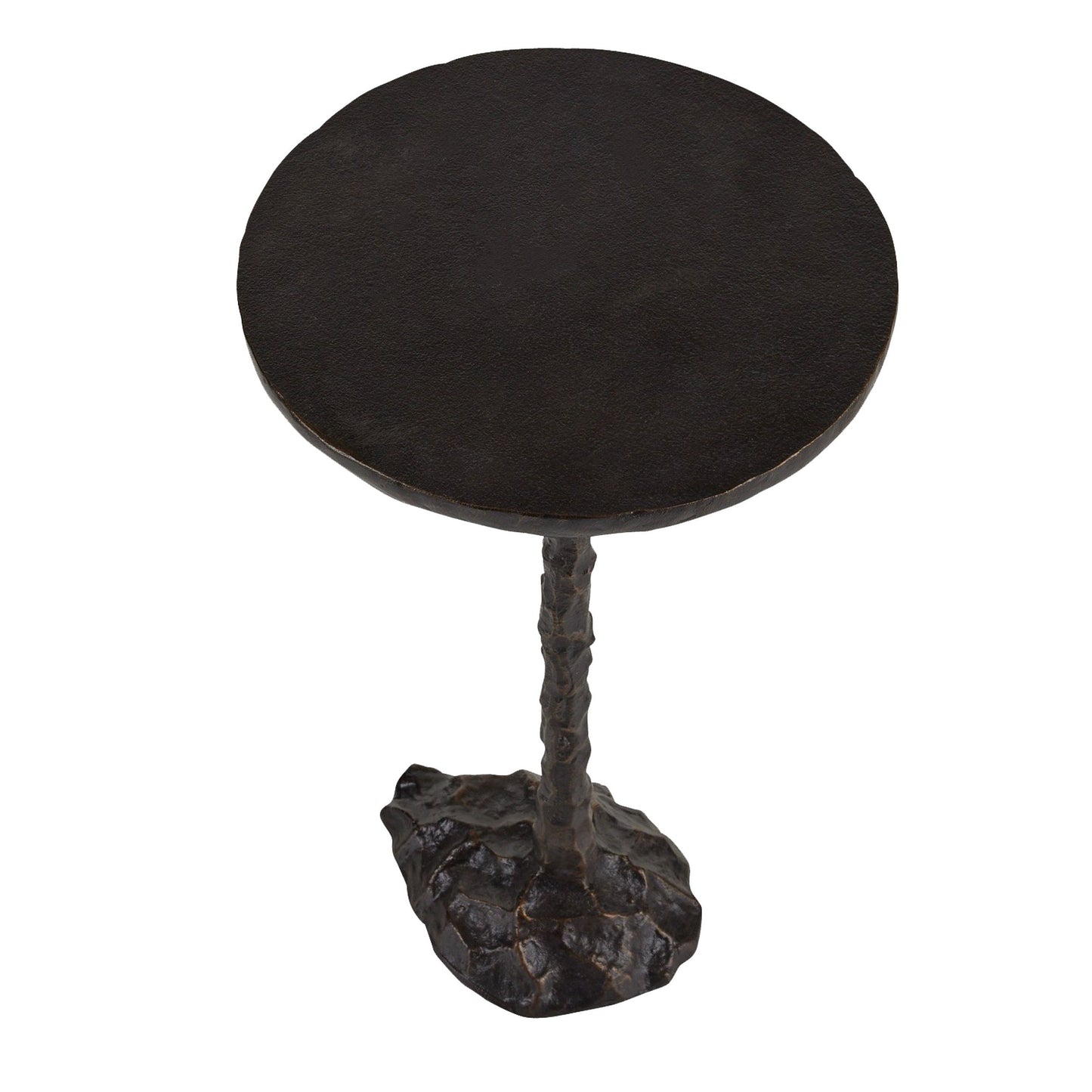 arteriors edgemont drink table bronze