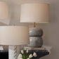 arteriors egret lamp styled