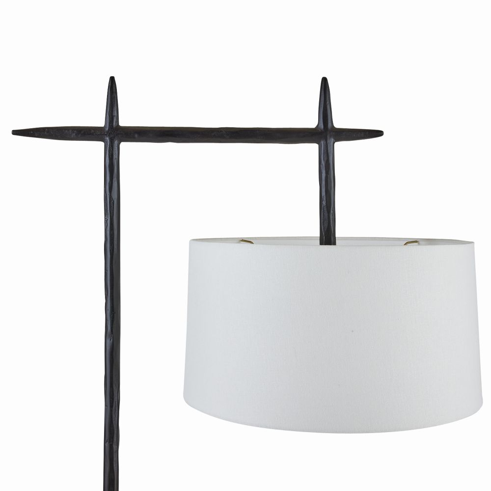 Eileen Floor Lamp Hammered Iron