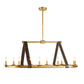 arteriors anglewood chandelier illuminated