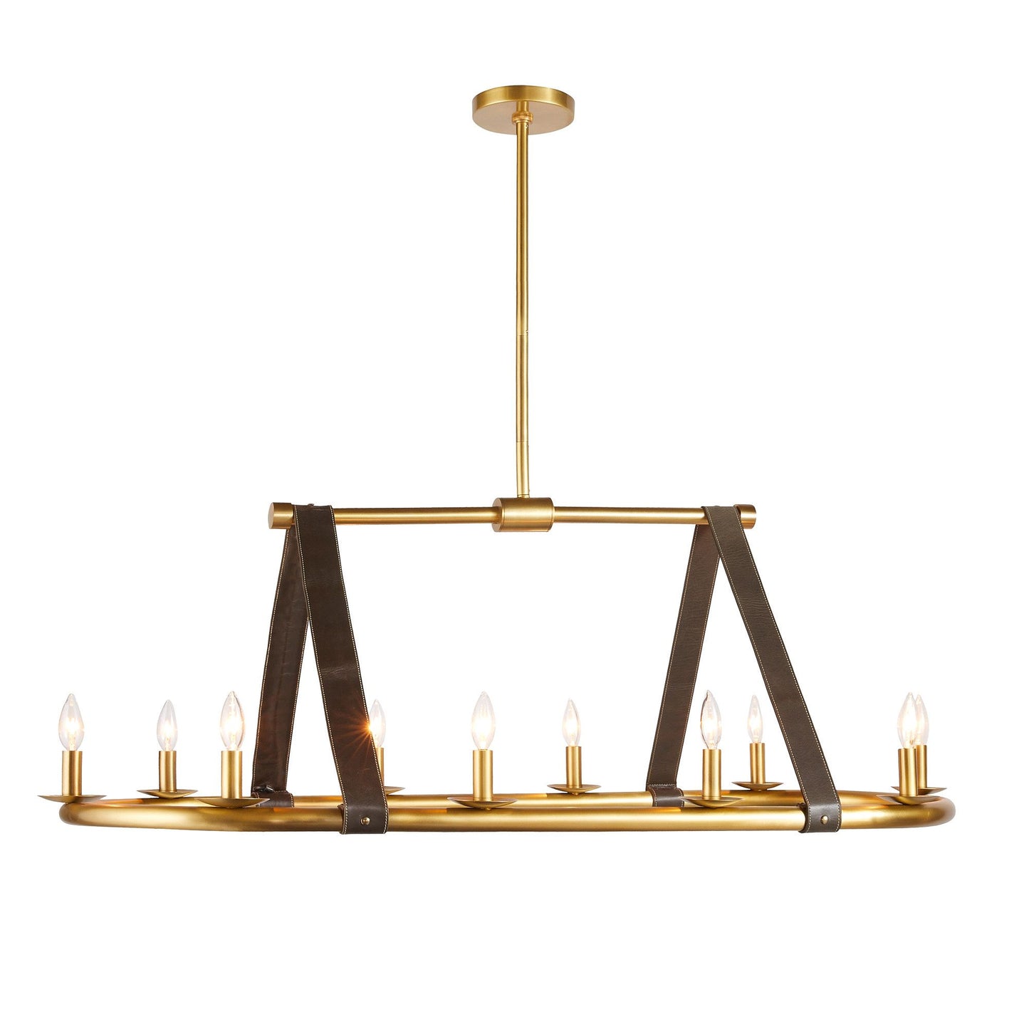 arteriors anglewood chandelier illuminated