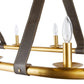 arteriors anglewood chandelier leather