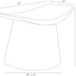 arteriors enya outdoor stool diagram