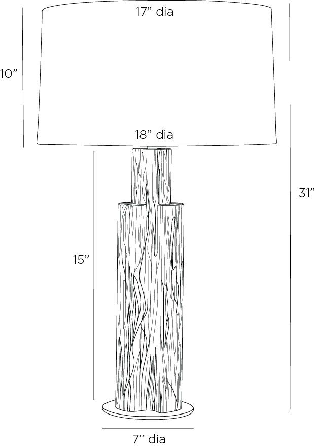 arteriors eris lamp diagram