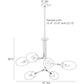 arteriors falcon chandelier diagram