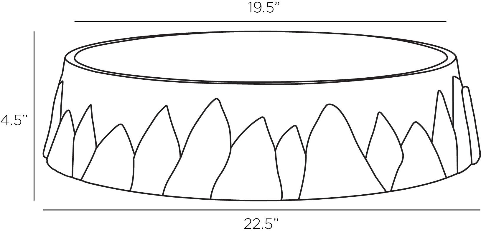 arteriors feather short centerpiece diagram