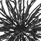arteriors finch chandelier dark gray wash iron