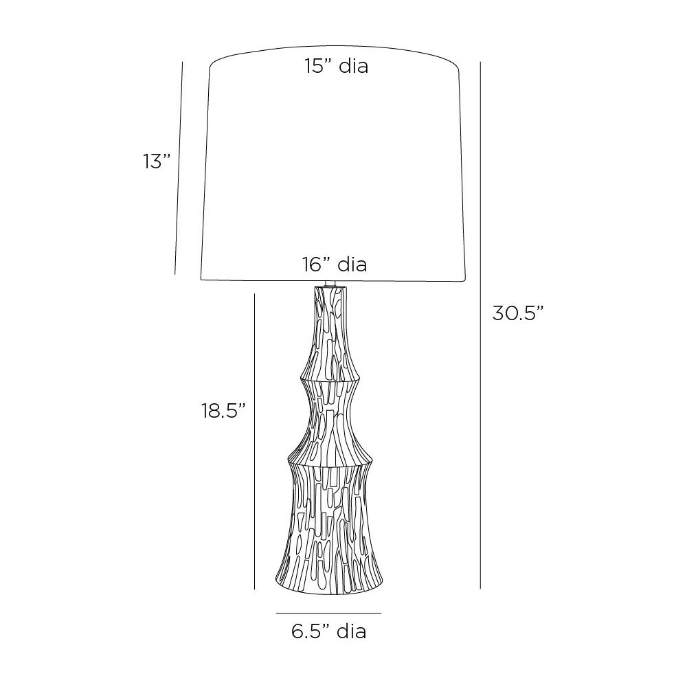 arteriors grainger lamp diagram