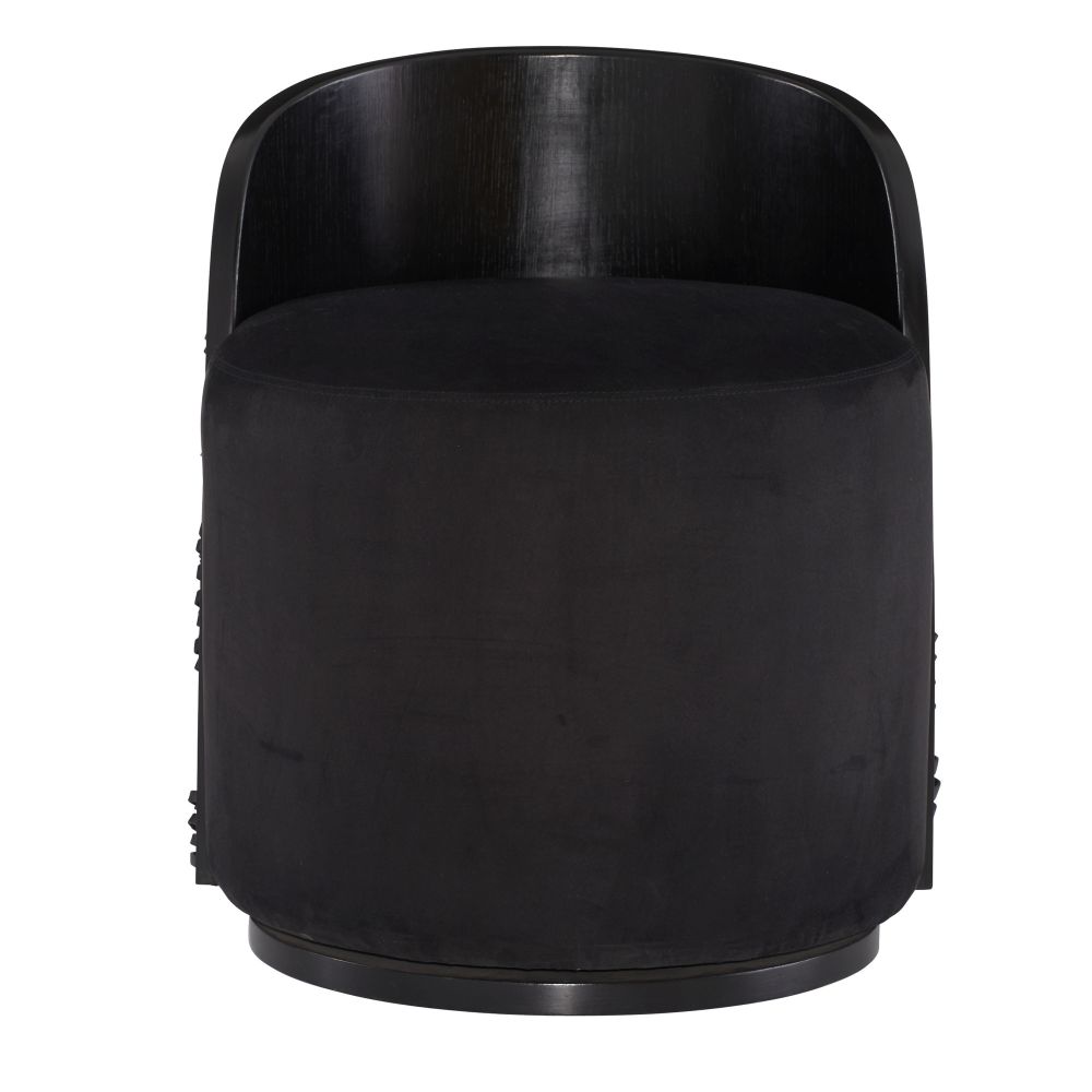 Gretel Chair Black Suede