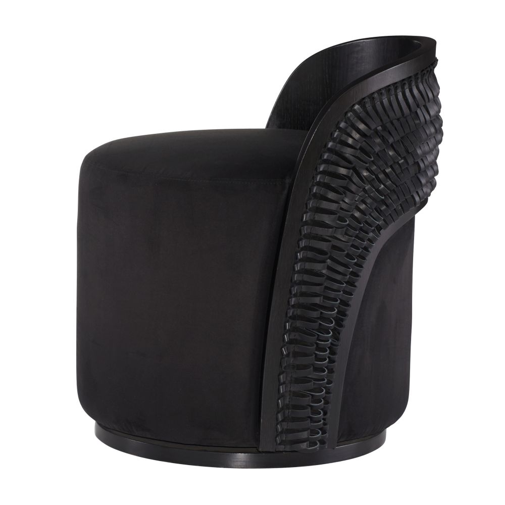Gretel Chair Black Suede