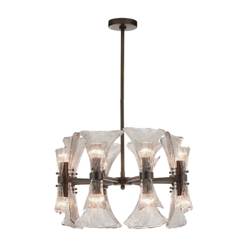 arteriors gwendolyn chandelier angle illuminated