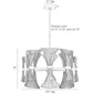 arteriors gwendolyn chandelier diagram