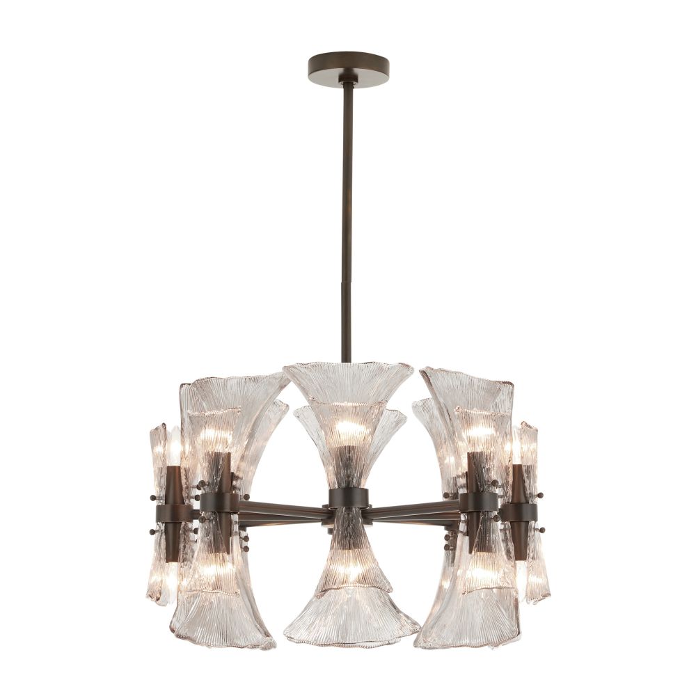 arteriors gwendolyn chandelier illuminated