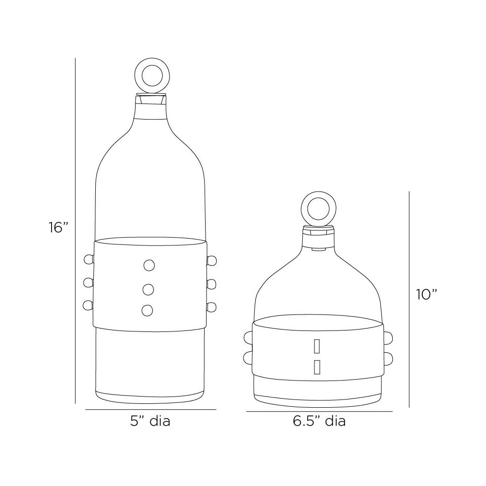 arteriors hancock decanters diagram