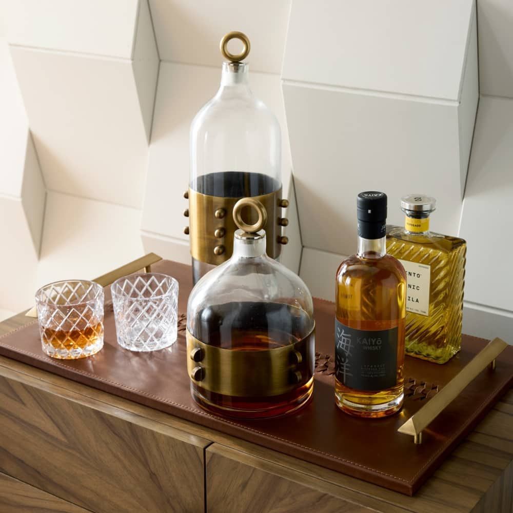 arteriors hancock decanters lifestyle