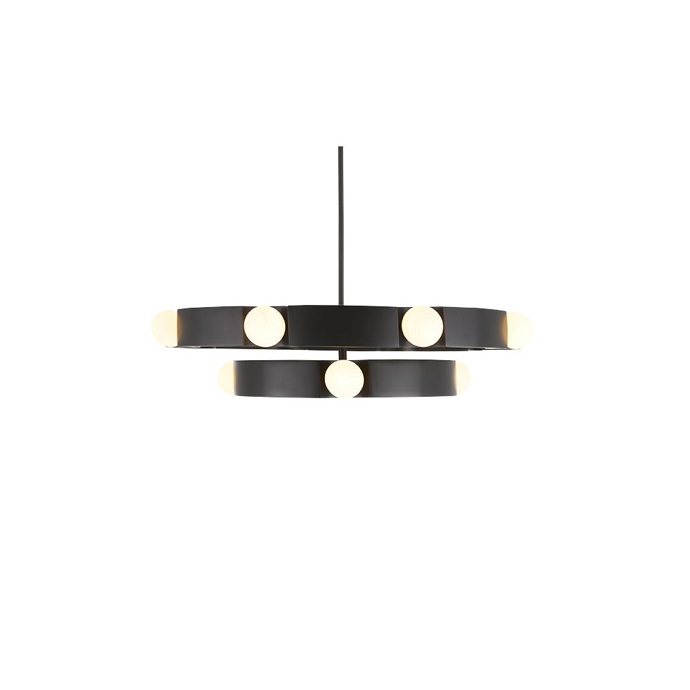 arteriors hans chandelier front