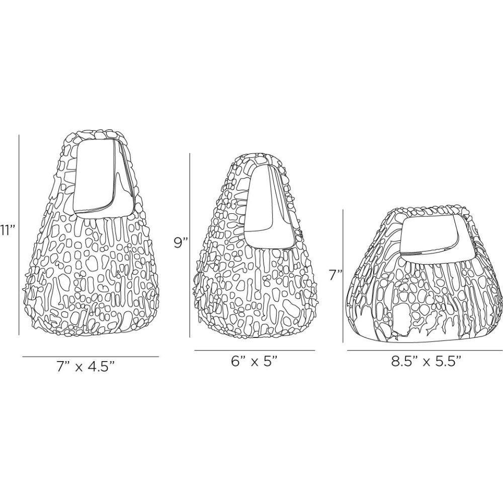 Hedda Vases Set Vanilla