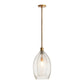 arteriors hilary pendant front illuminated