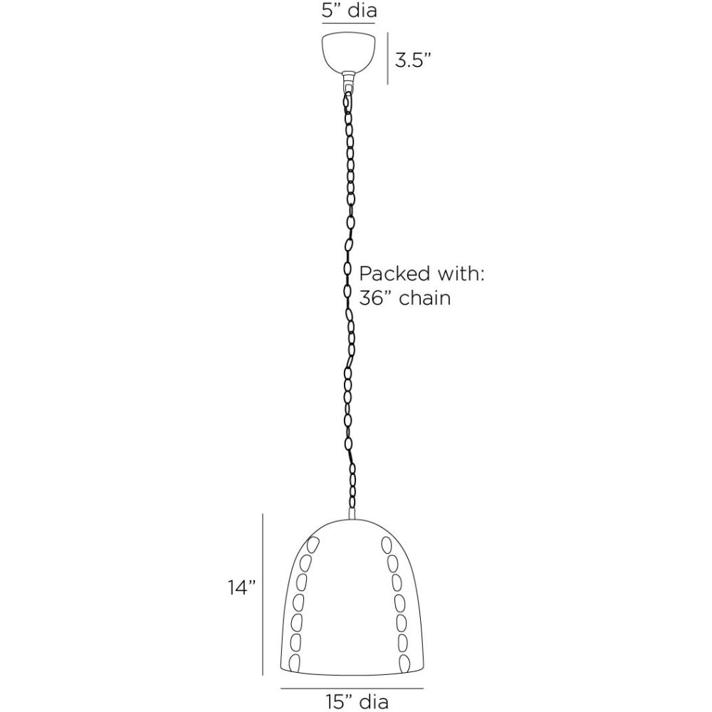 arteriors hobbes pendant diagram