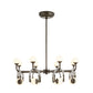 arteriors hollins chandelier angle illuminated
