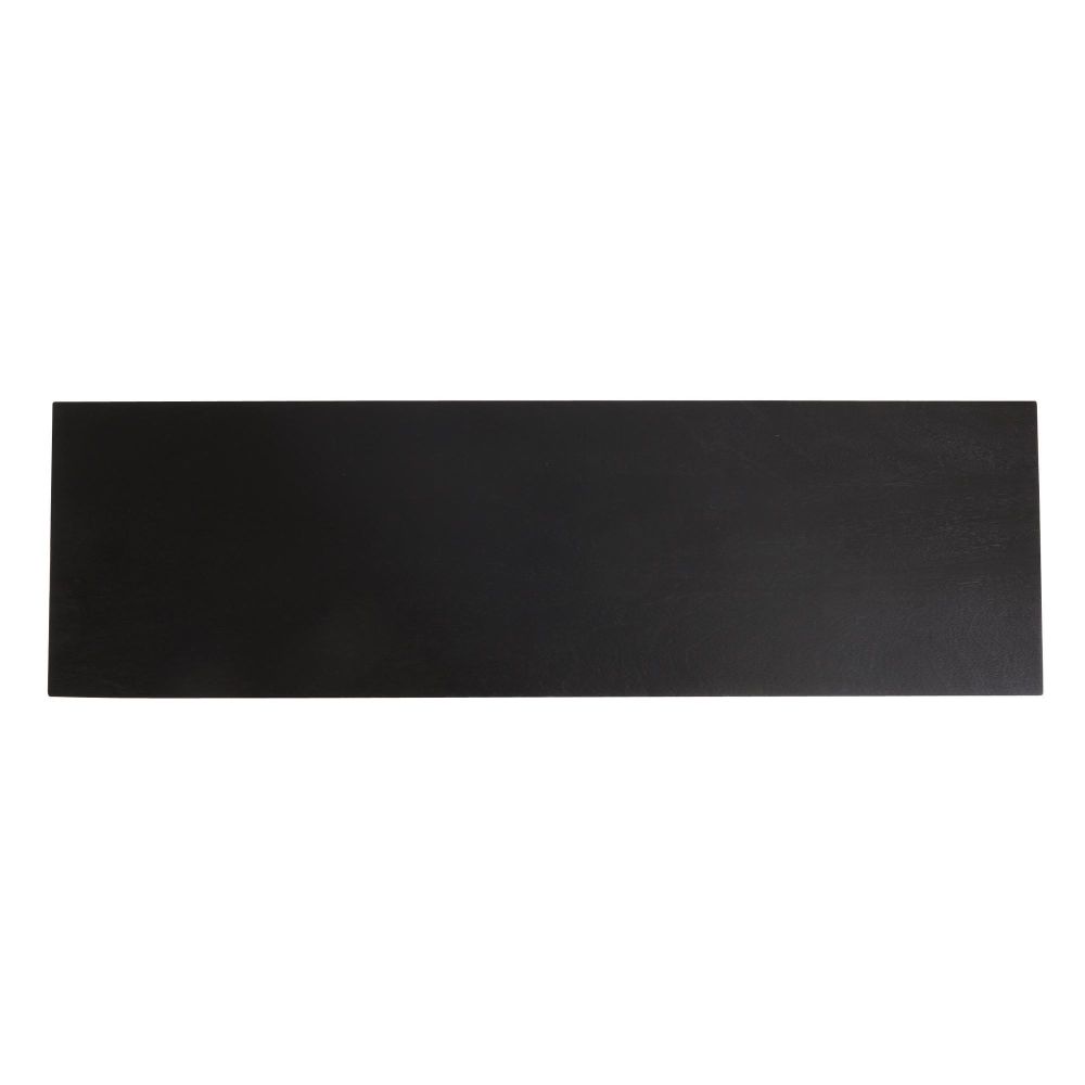 Rectangular black tile on a white background