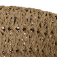 Close-up of a woven brown basket on a white background