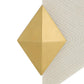 Gold geometric wall sconce 