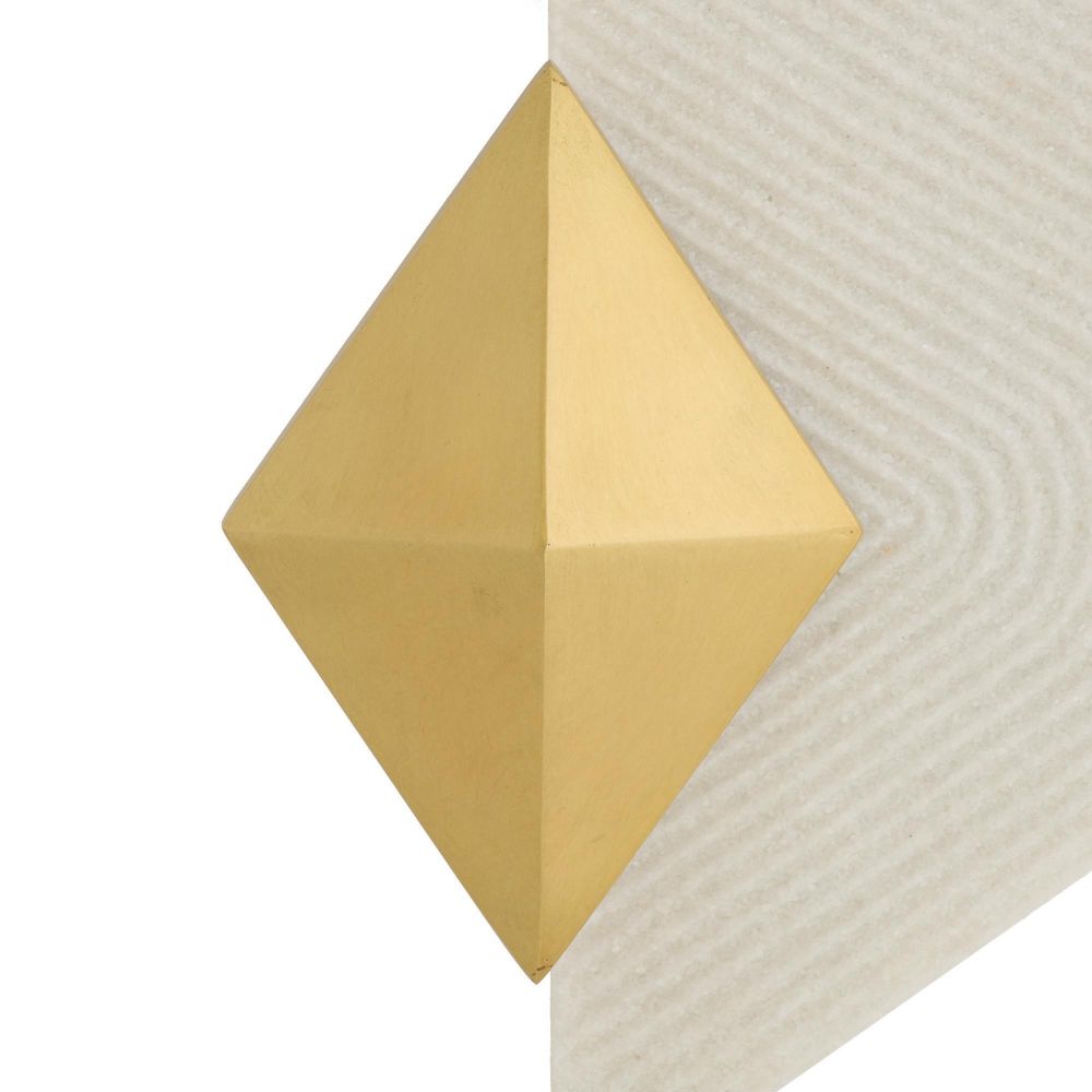 Gold geometric wall sconce 
