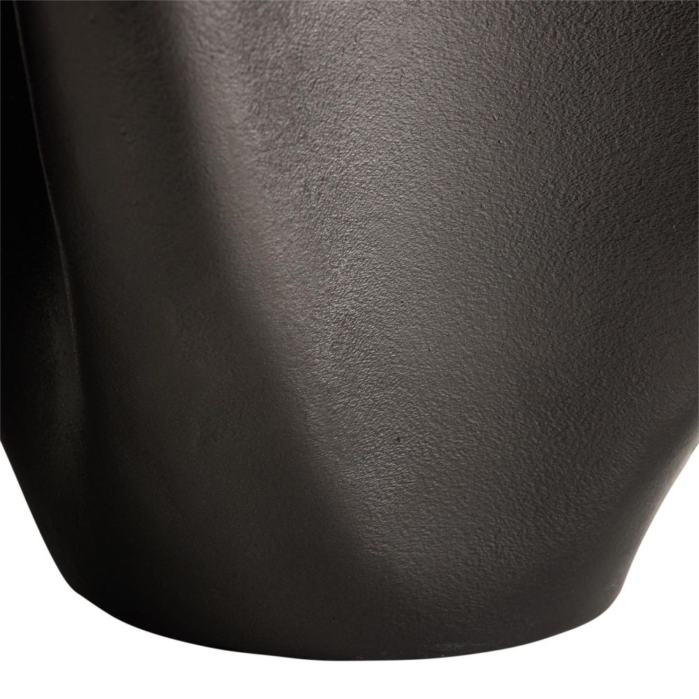 Close-up of a textured black surface