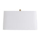 White rectangular lampshade on a white background