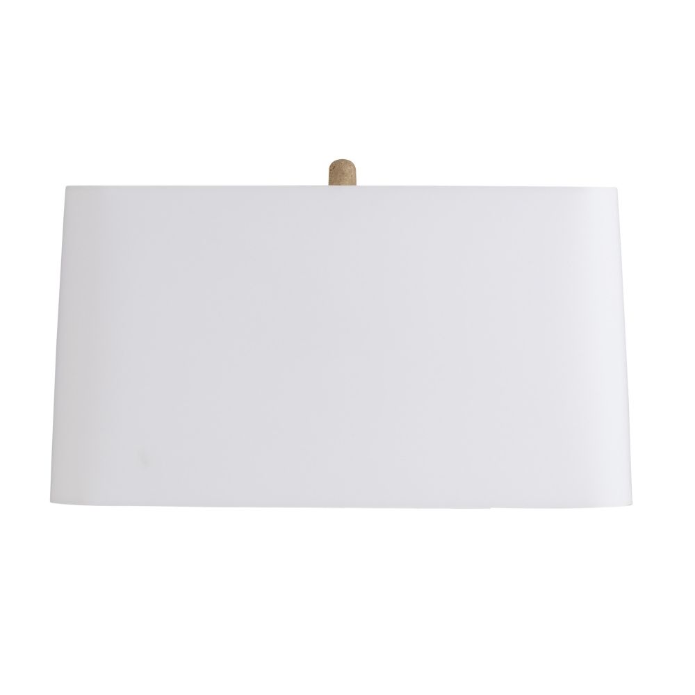 White rectangular lampshade on a white background