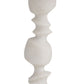 Decorative white column on a white background