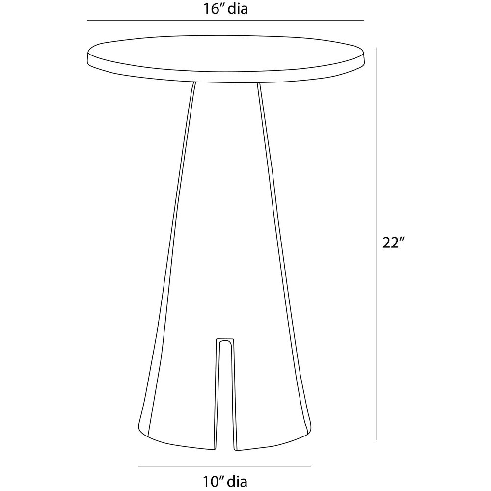 arteriors katara accent table diagram
