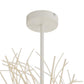 Ceiling light fixture with white branches on a white background