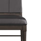 arteriors keegan chair black leather beech wood