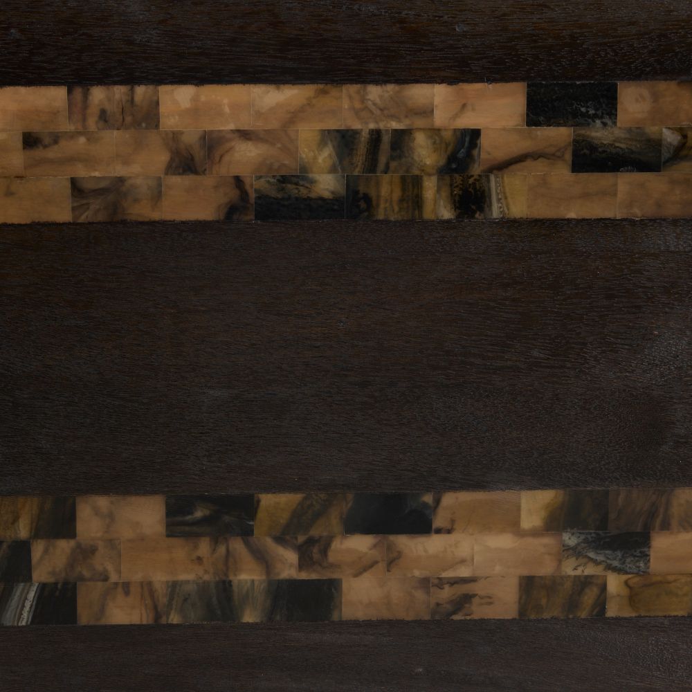 Wooden panel with a dark brown and black pattern