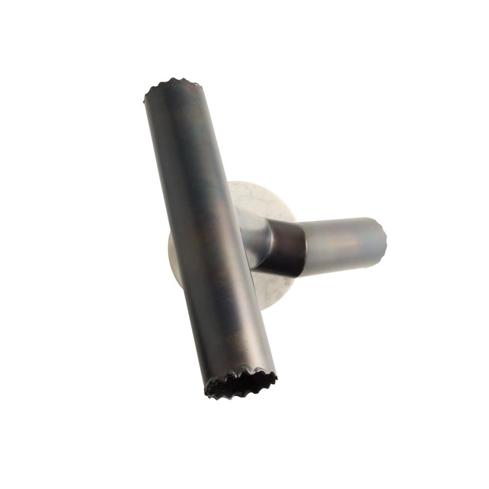 top of a bronze sculpture on a white background