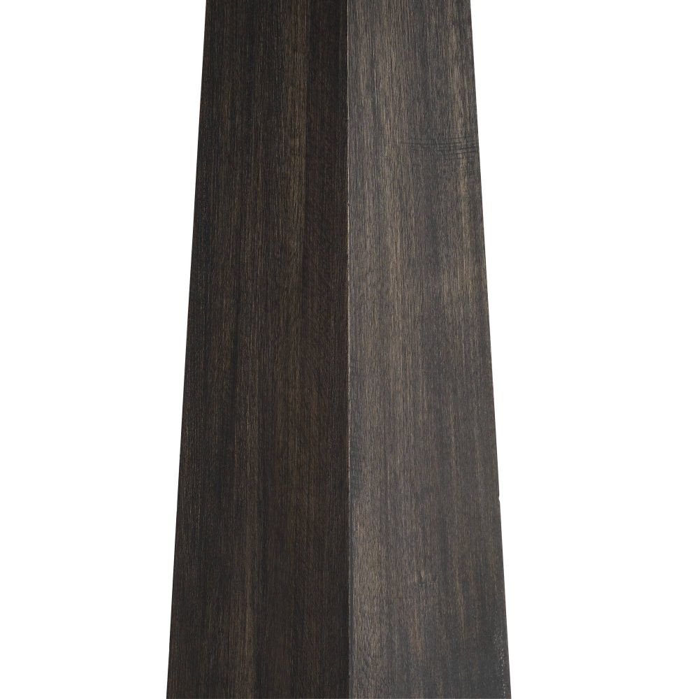 Two wooden planks with a dark brown and gray gradient on a white background