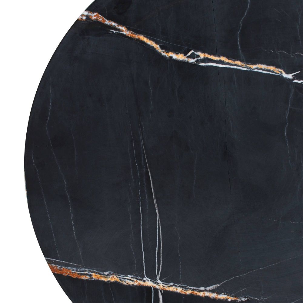 Close-up of dark marble surface with visible veins
