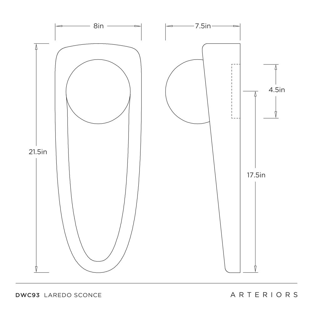 Laredo Sconce Charcoal