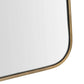 Glass table top with a wooden frame on a white background