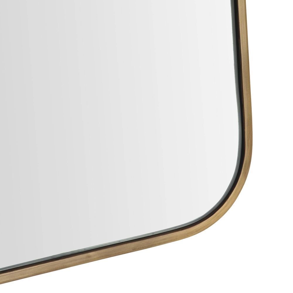 Glass table top with a wooden frame on a white background