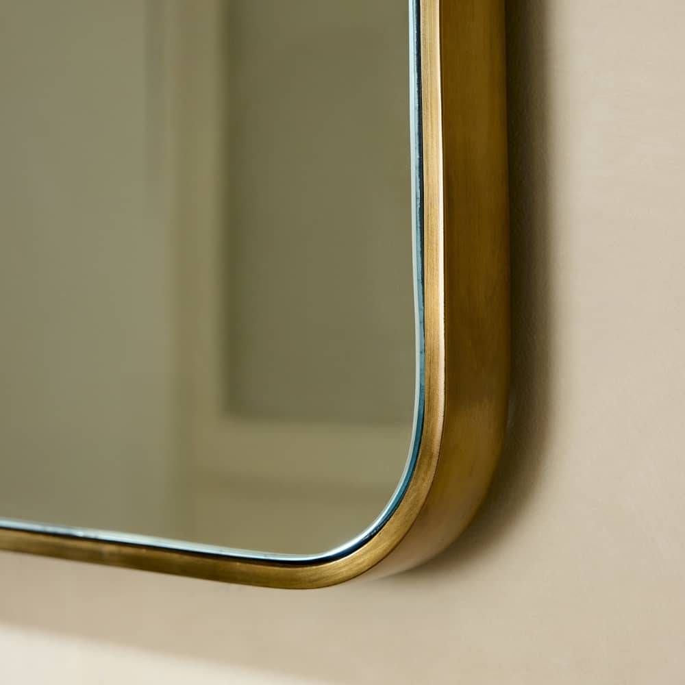 Lennox Mirror Antique Brass