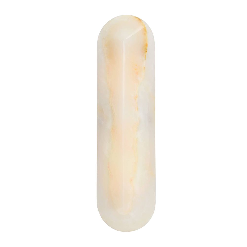 White cylindrical object on a white background