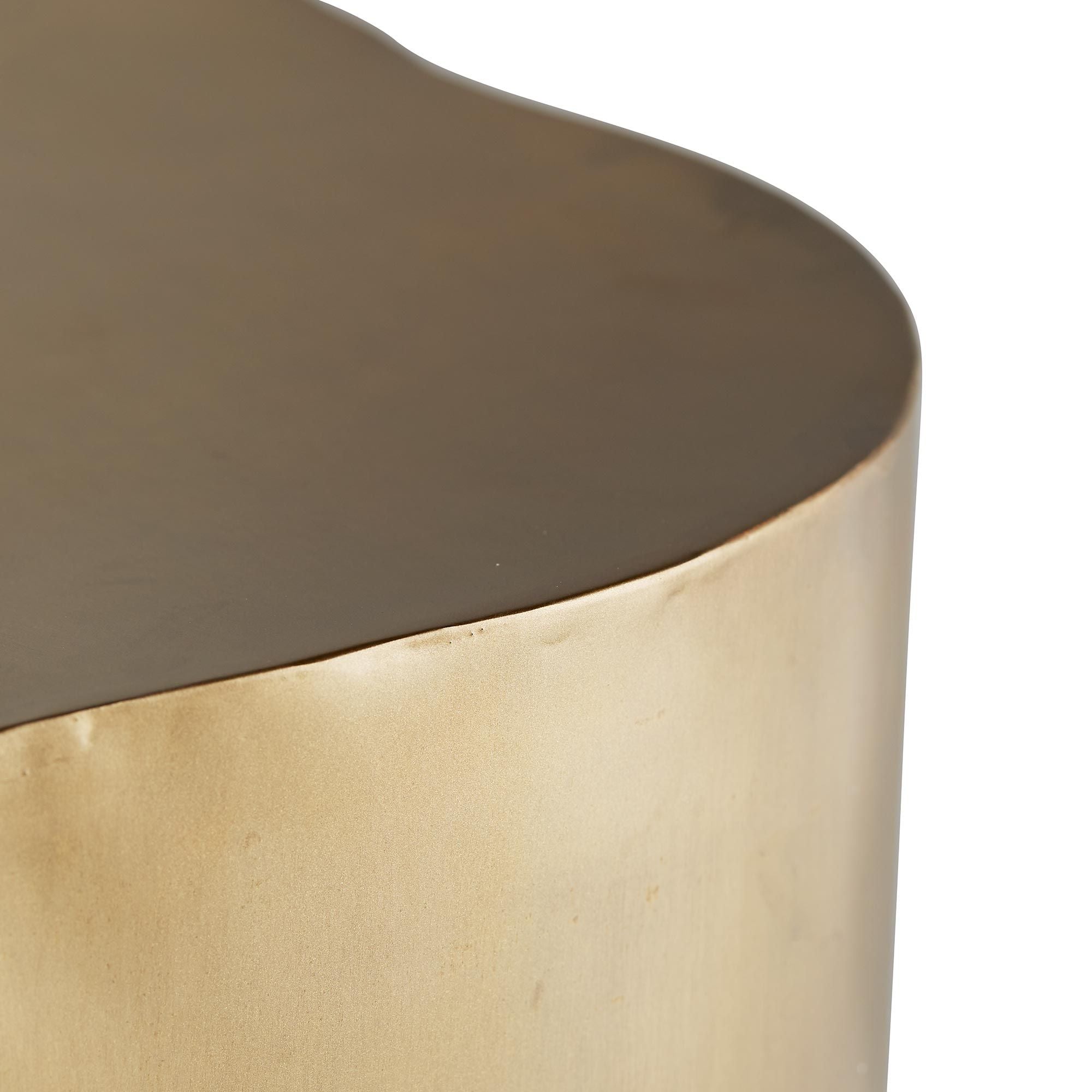 Lowry Side Table Antique Brass