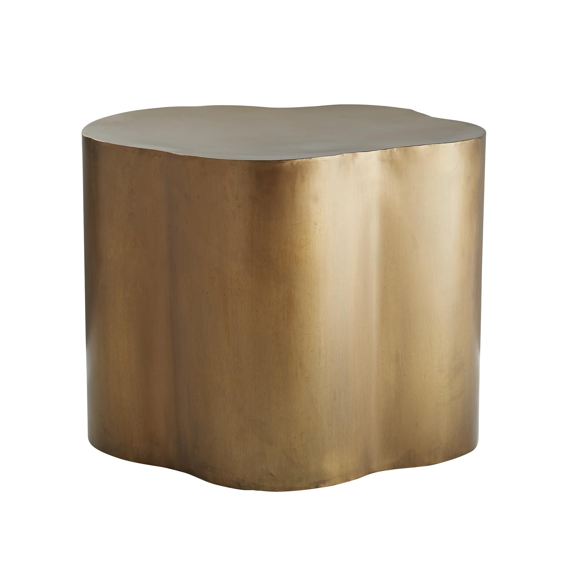 Lowry Side Table Antique Brass