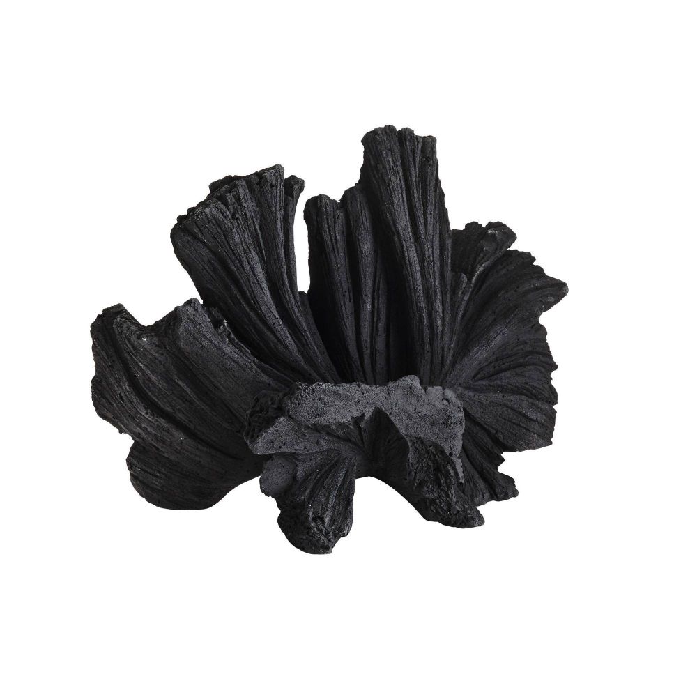 Black hair scrunchie on a white background