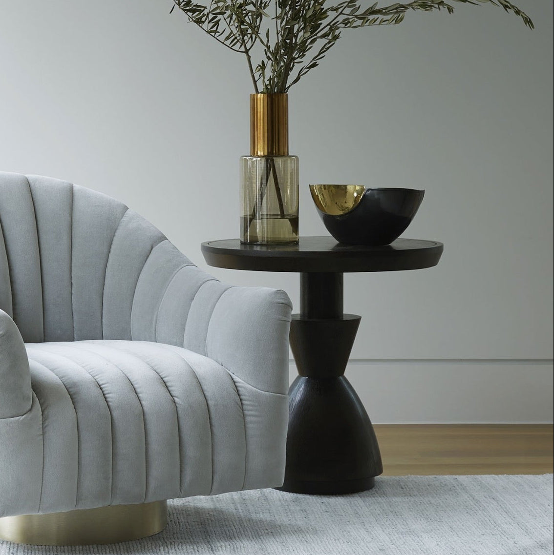 mahoun end table by accent chair