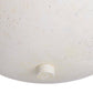 Close-up of a textured white ceiling light fixture